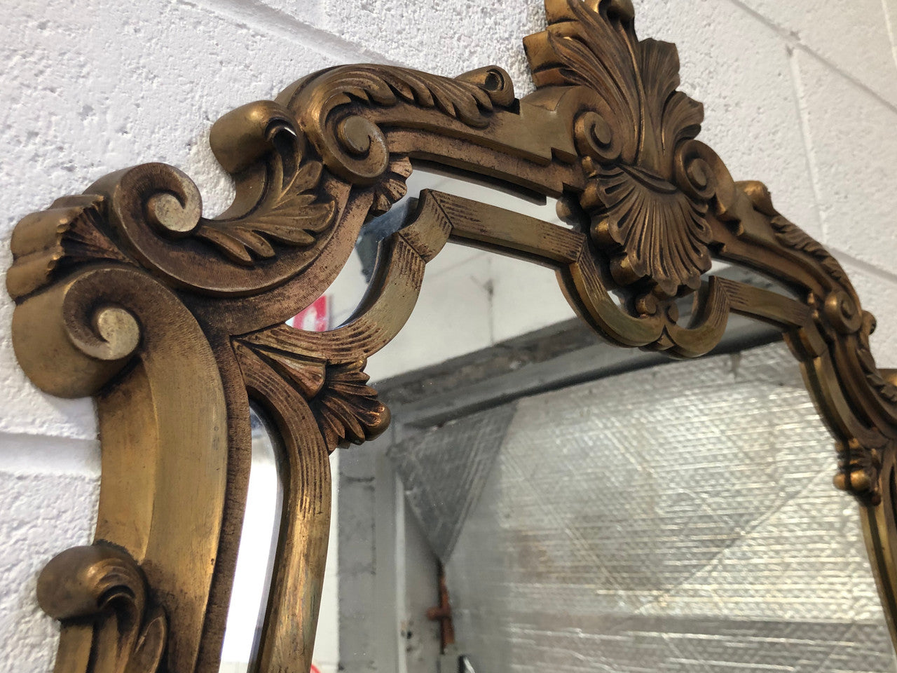 Ornate French Style Gilt Mirror Beveled Edge Glass | Antique & Vintage | Moonee Ponds Antiques | Australia Wide Delivery